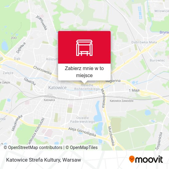 Mapa Katowice Strefa Kultury