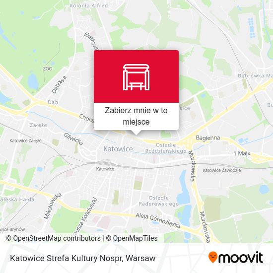 Mapa Katowice Strefa Kultury Nospr