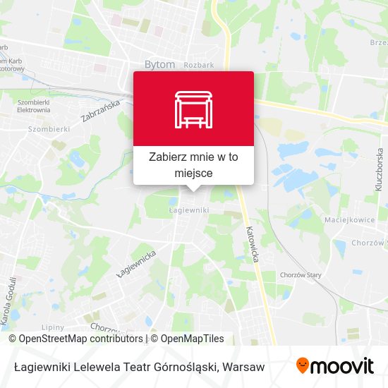 Mapa Łagiewniki Lelewela Teatr Górnośląski