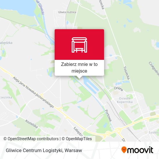 Mapa Gliwice Centrum Logistyki