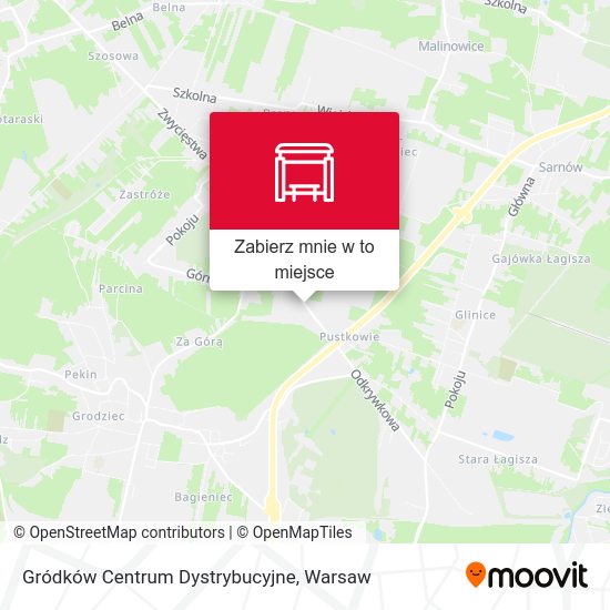 Mapa Gródków Centrum Dystrybucyjne