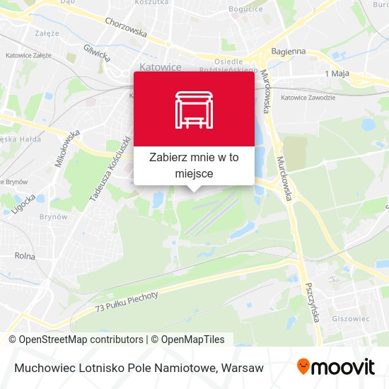 Mapa Muchowiec Lotnisko Pole Namiotowe