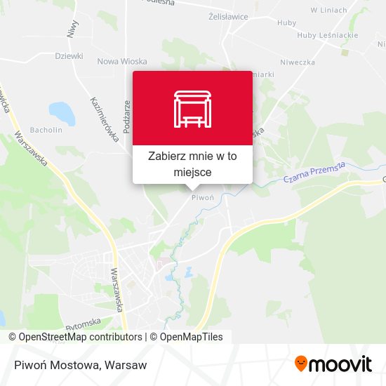 Mapa Piwoń Mostowa