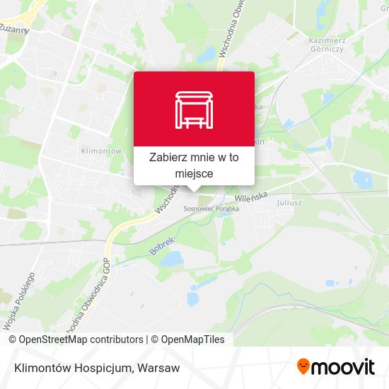 Mapa Klimontów Hospicjum