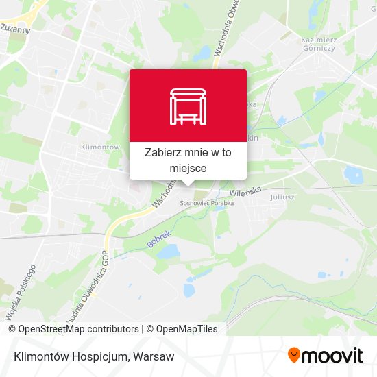 Mapa Klimontów Hospicjum