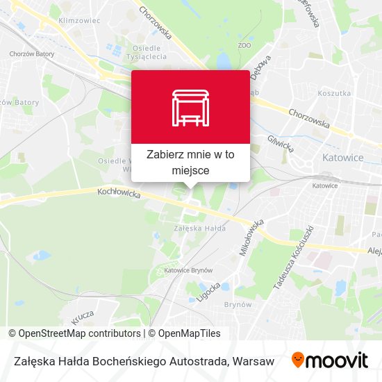 Mapa Załęska Hałda Bocheńskiego Autostrada