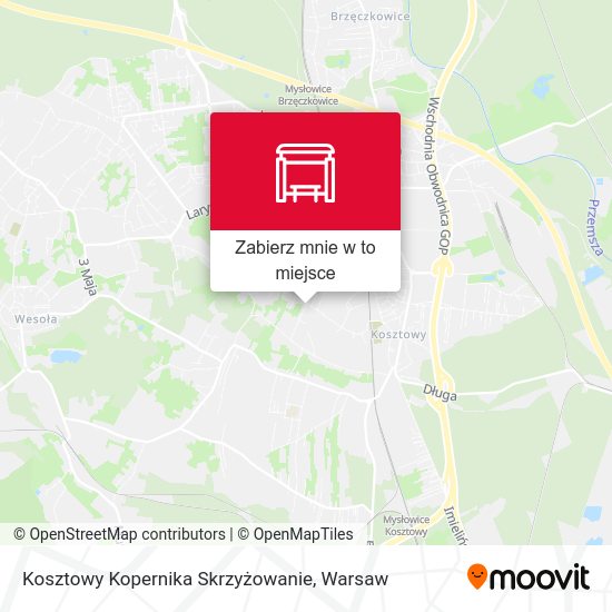 Mapa Kosztowy Kopernika Skrzyżowanie