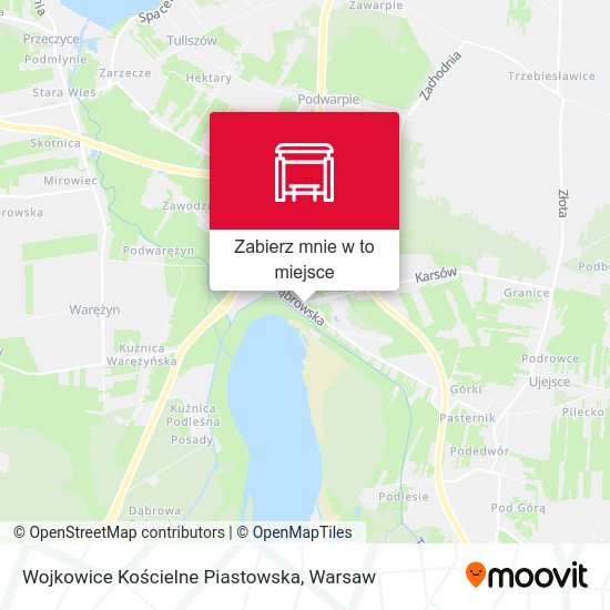 Mapa Wojkowice Kościelne Piastowska