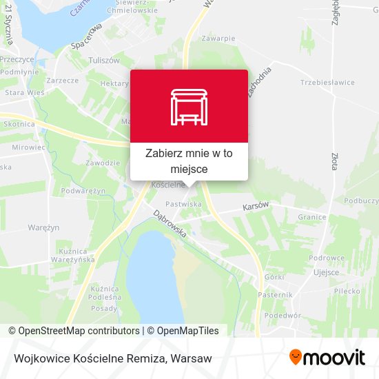 Mapa Wojkowice Kościelne Remiza