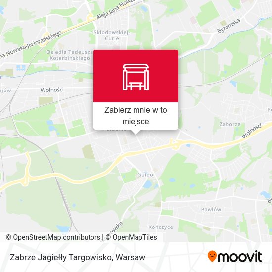 Mapa Zabrze Jagiełły Targowisko