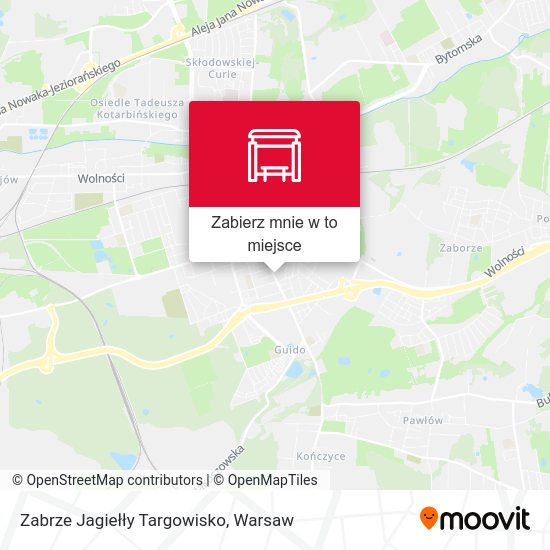 Mapa Zabrze Jagiełły Targowisko