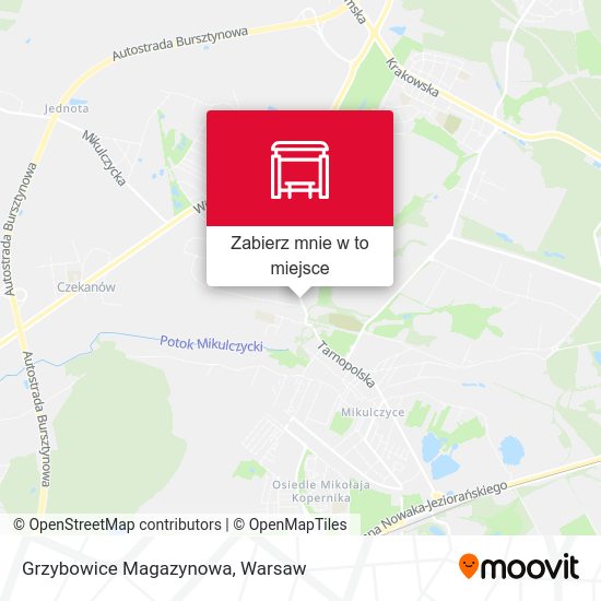 Mapa Grzybowice Magazynowa