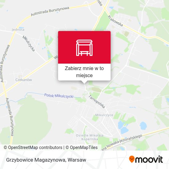 Mapa Grzybowice Magazynowa