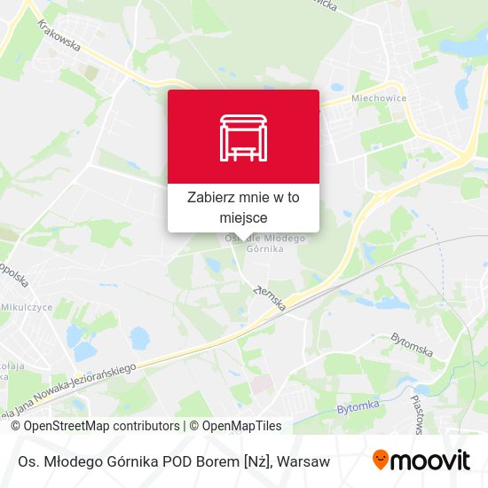 Mapa Os. Młodego Górnika POD Borem [Nż]