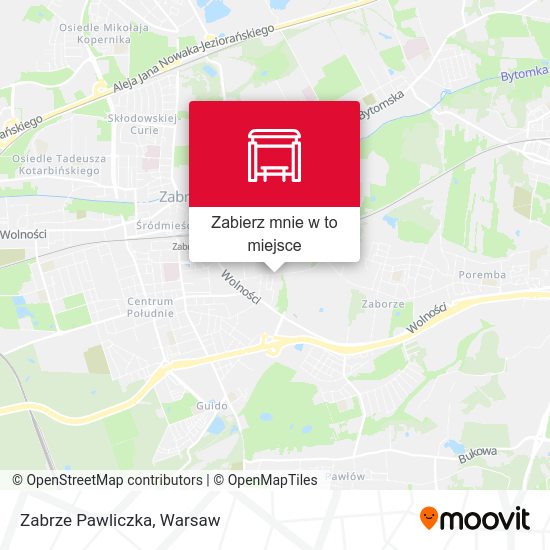 Mapa Zabrze Pawliczka