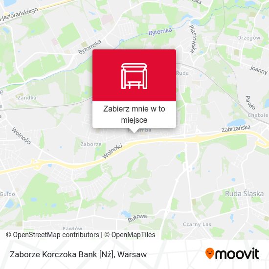 Mapa Zaborze Korczoka Bank [Nż]