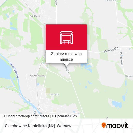 Mapa Czechowice Kąpielisko [Nż]