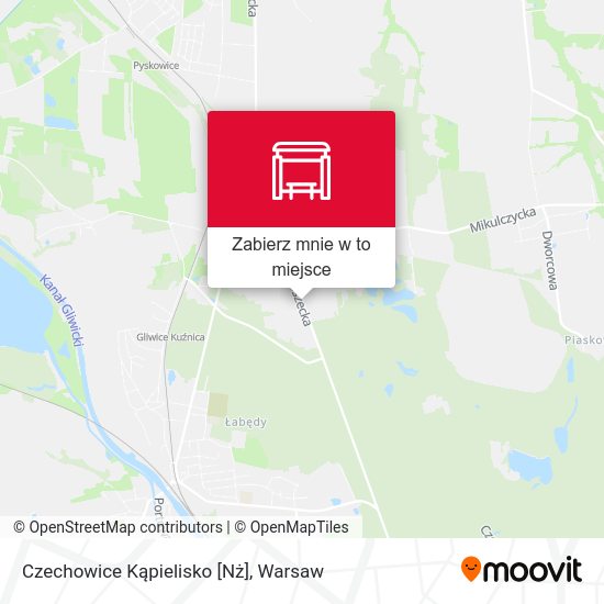 Mapa Czechowice Kąpielisko [Nż]