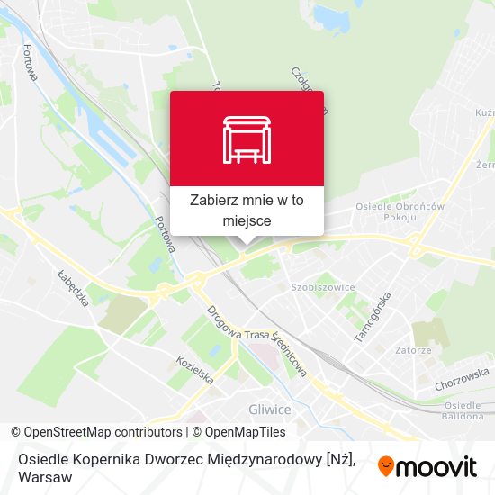 Mapa Osiedle Kopernika Dworzec Międzynarodowy [Nż]