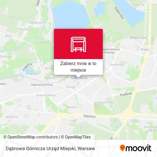 Mapa Dąbrowa Górnicza Urząd Miejski