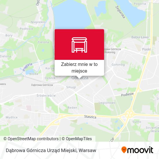 Mapa Dąbrowa Górnicza Urząd Miejski