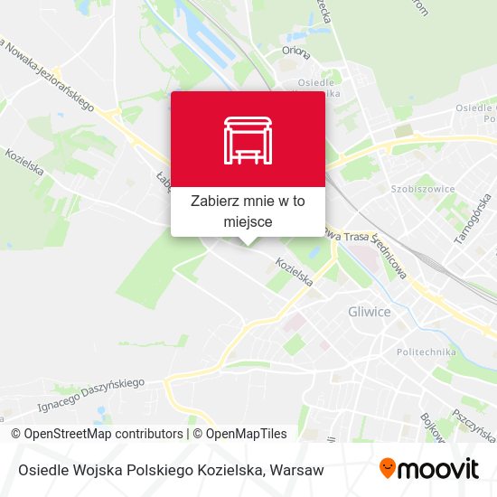 Mapa Osiedle Wojska Polskiego Kozielska