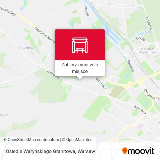 Mapa Osiedle Waryńskiego Granitowa