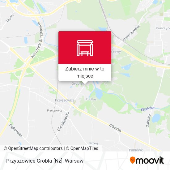 Mapa Przyszowice Grobla [Nż]