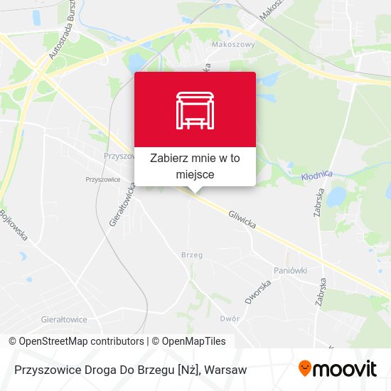 Mapa Przyszowice Droga Do Brzegu [Nż]