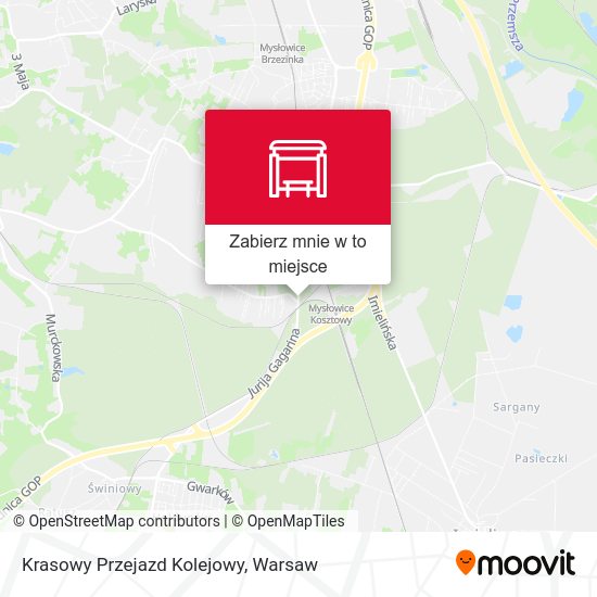 Mapa Krasowy Przejazd Kolejowy