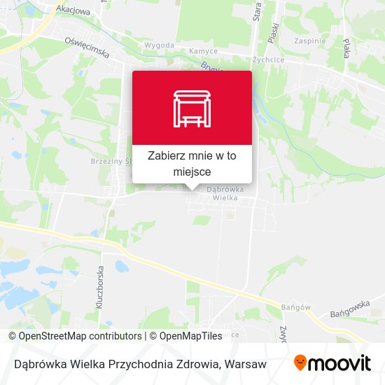 Mapa Dąbrówka Wielka Przychodnia Zdrowia