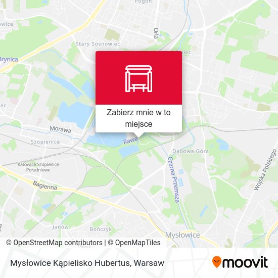 Mapa Mysłowice Kąpielisko Hubertus