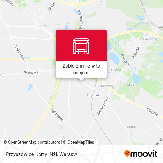 Mapa Przyszowice Korty [Nż]