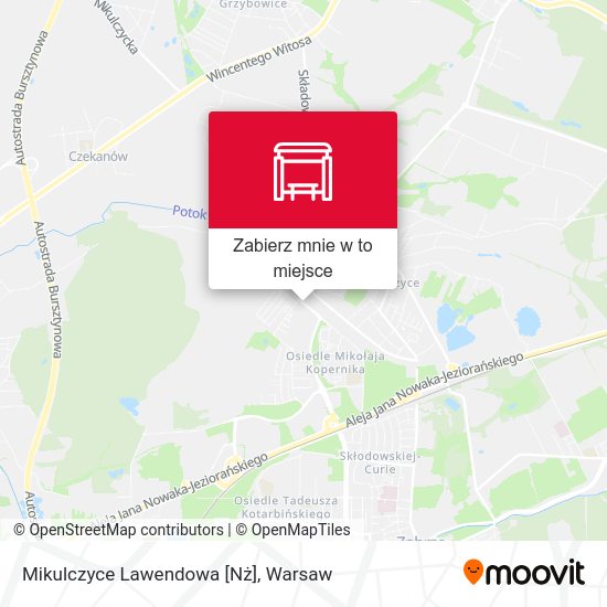 Mapa Mikulczyce Lawendowa [Nż]