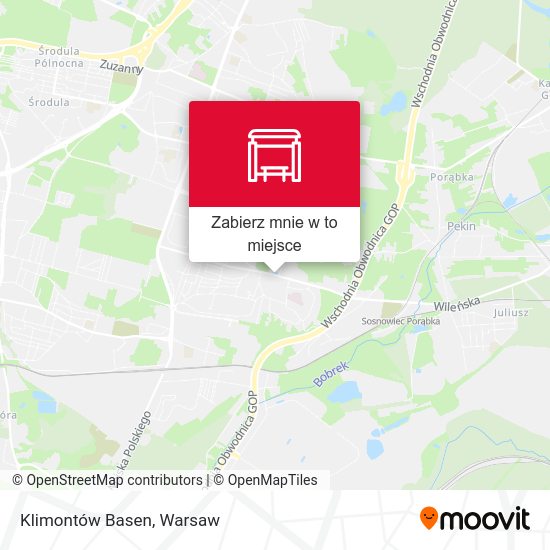 Mapa Klimontów Basen