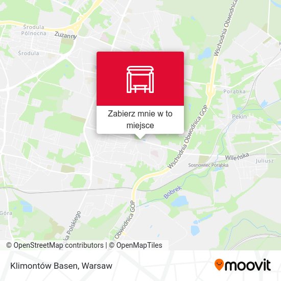 Mapa Klimontów Basen