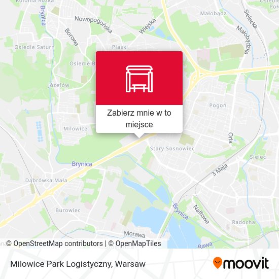 Mapa Milowice Park Logistyczny