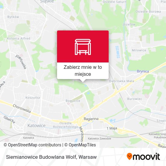 Mapa Siemianowice Budowlana Wolf