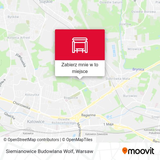 Mapa Siemianowice Budowlana Wolf