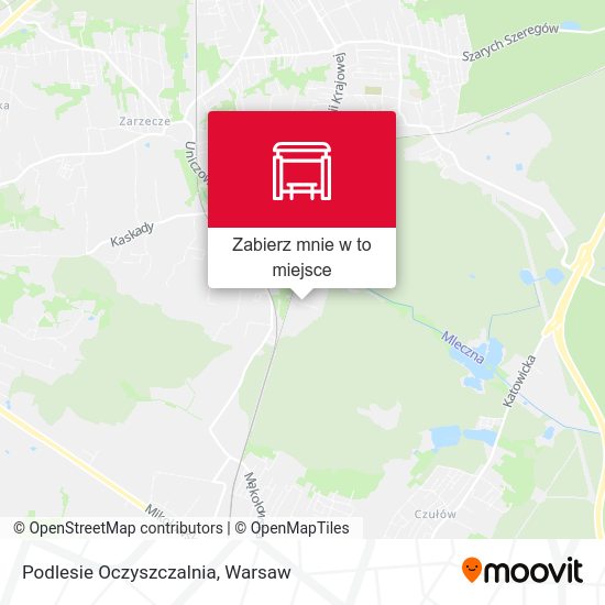 Mapa Podlesie Oczyszczalnia