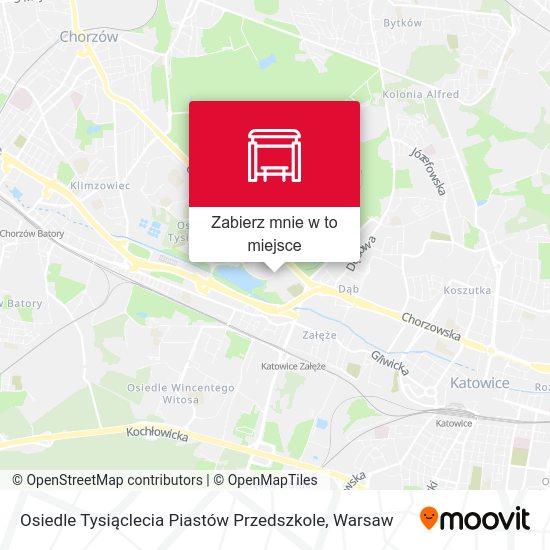 Mapa Osiedle Tysiąclecia Piastów Przedszkole