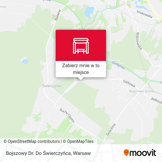 Mapa Bojszowy Dr. Do Świerczyńca