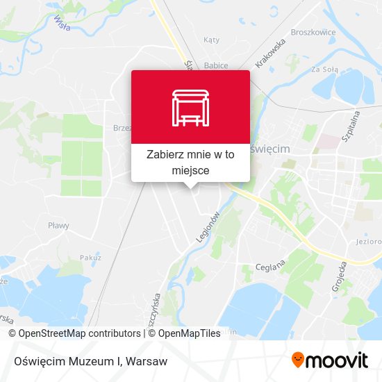 Mapa Oświęcim Muzeum I