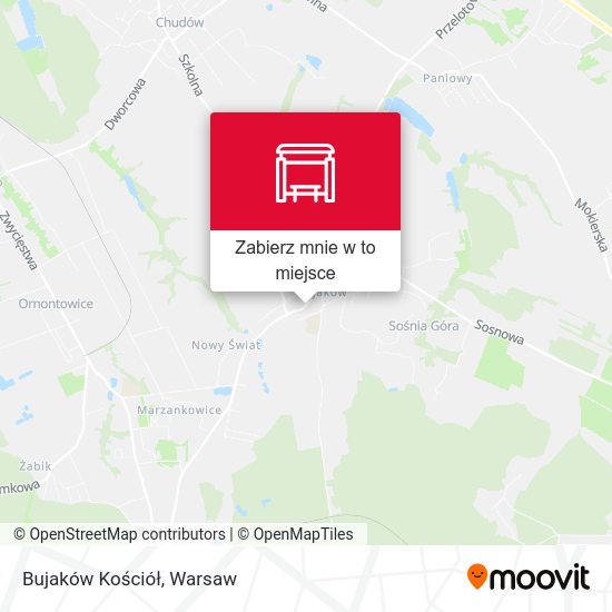 Mapa Bujaków Kościół