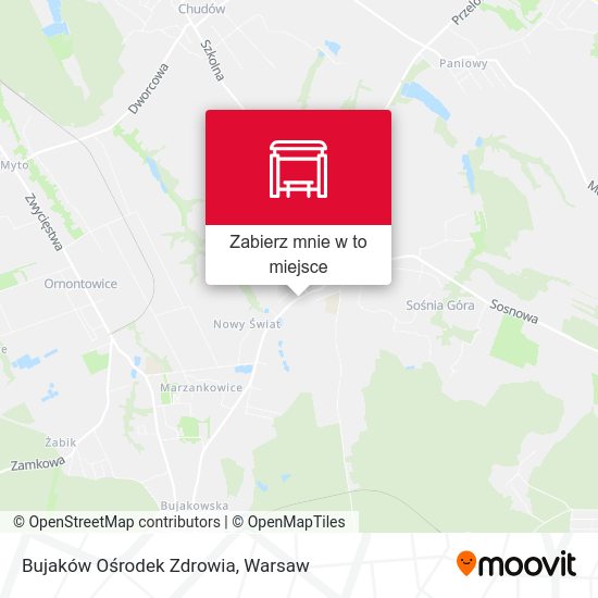 Mapa Bujaków Ośrodek Zdrowia