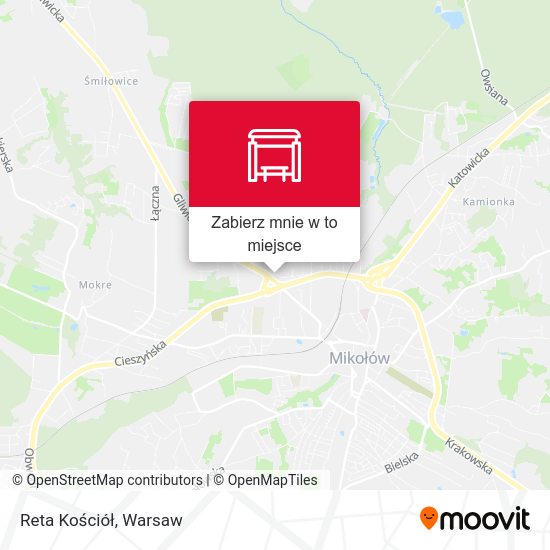 Mapa Reta Kościół