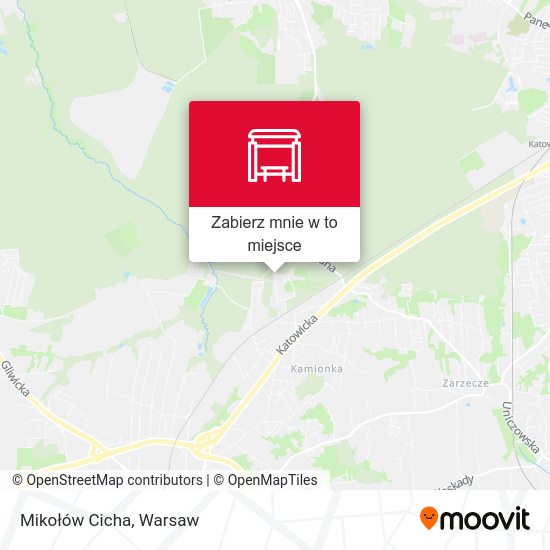 Mapa Mikołów Cicha