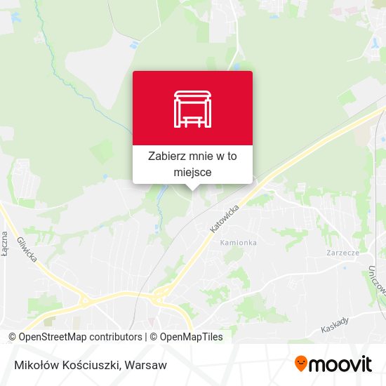 Mapa Mikołów Kościuszki