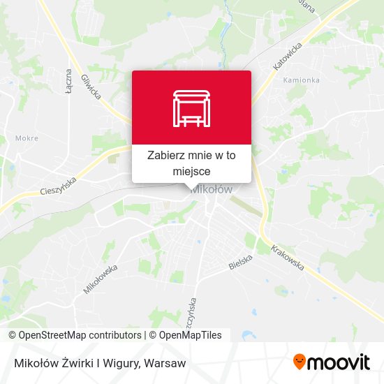 Mapa Mikołów Żwirki I Wigury