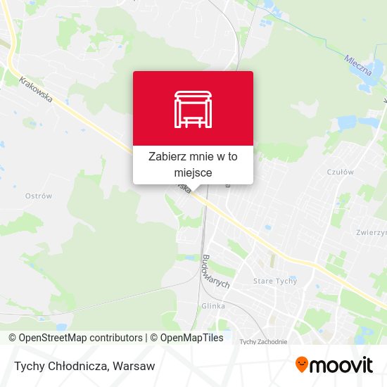 Mapa Tychy Chłodnicza